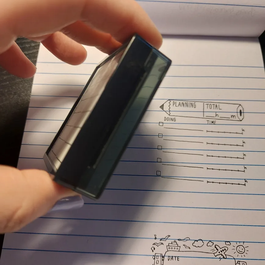 Midori self inking Time management stamp image indicator(2)