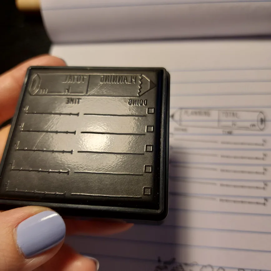 Midori self inking Time management stamp image indicator(3)