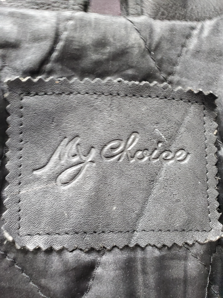 Men's Black Leather Motorcycle Jacket - photo 2