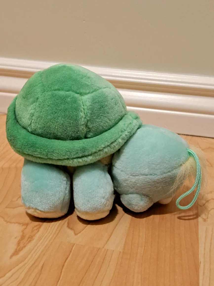 Vintage Plush Turtle Toy 8" image indicator(8)