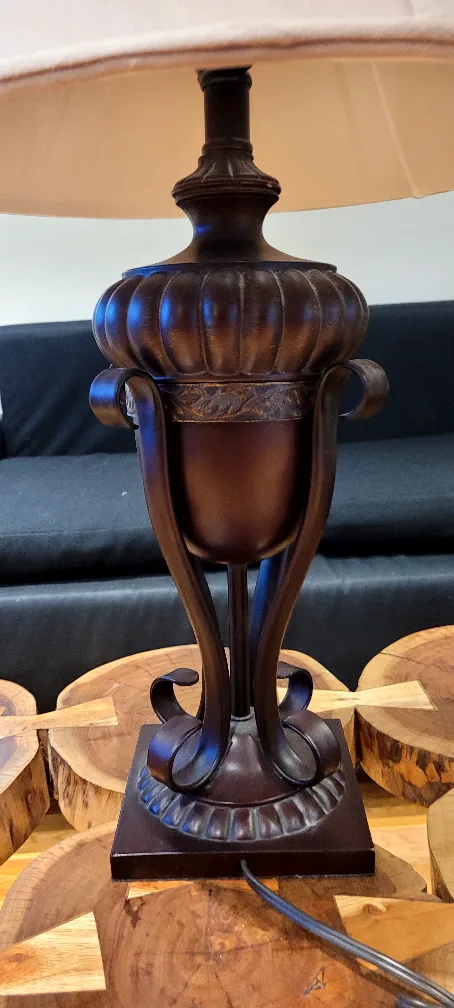 Elegant Table Lamp with Beige Shade image indicator(3)