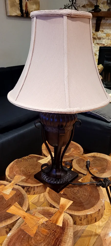 Elegant Table Lamp with Beige Shade image indicator(5)