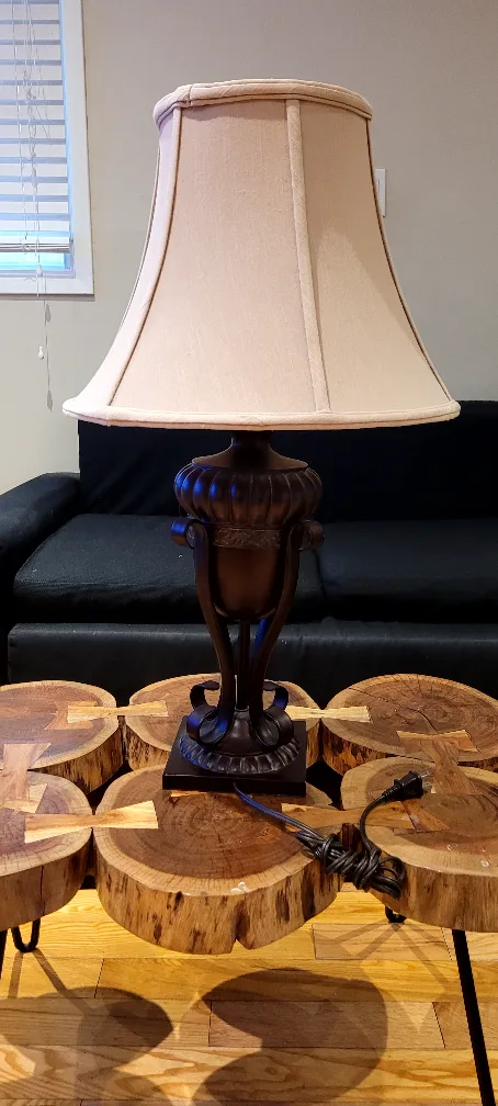 Elegant Table Lamp with Beige Shade image indicator(6)