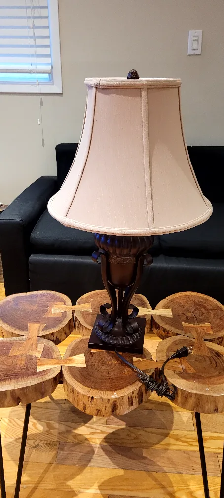Elegant Table Lamp with Beige Shade image indicator(7)