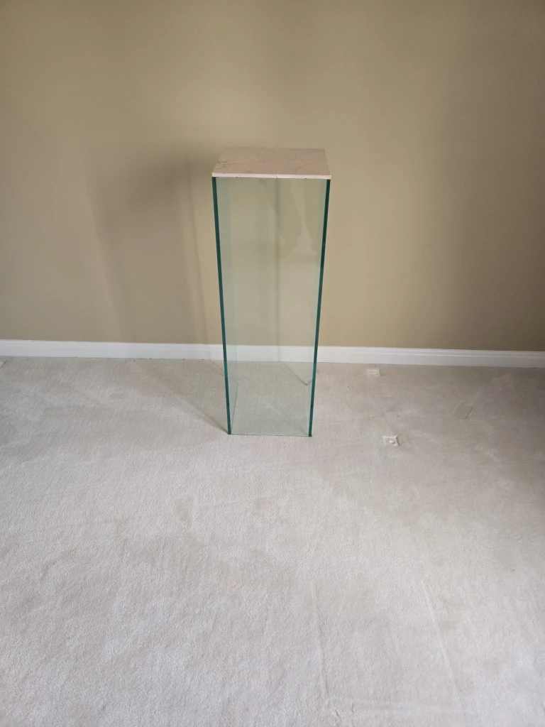Glass Pedestal/Accent Table - photo 2
