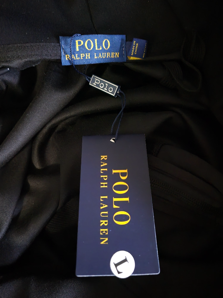 Polo Ralph Lauren Men's Black Zip-Up Hoodie Size Large - photo 2