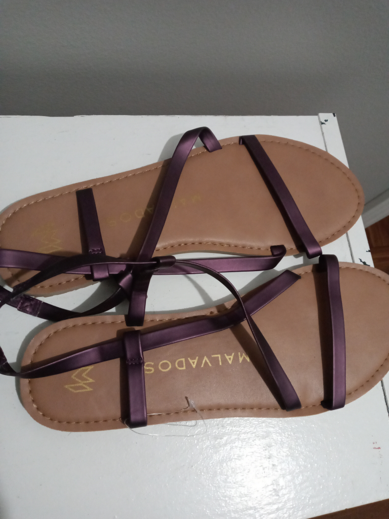 Malvados Purple Flat Sandals size 9 - photo 3