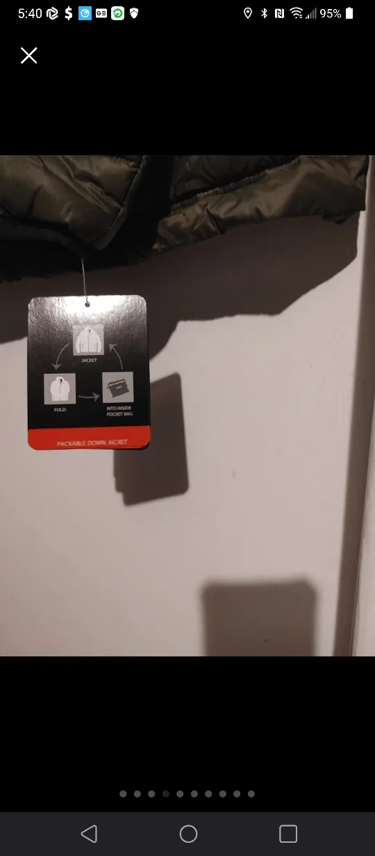 🥕LONDON FOG PACKABLE DOWN JACKET MENS LARGE BRAND NEW WITH TAGS image indicator(5)