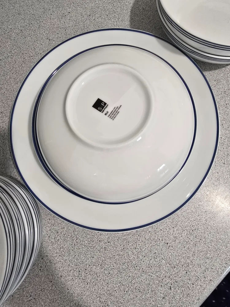 Dinnerware Set with Mugs - Blue and White image indicator(2)