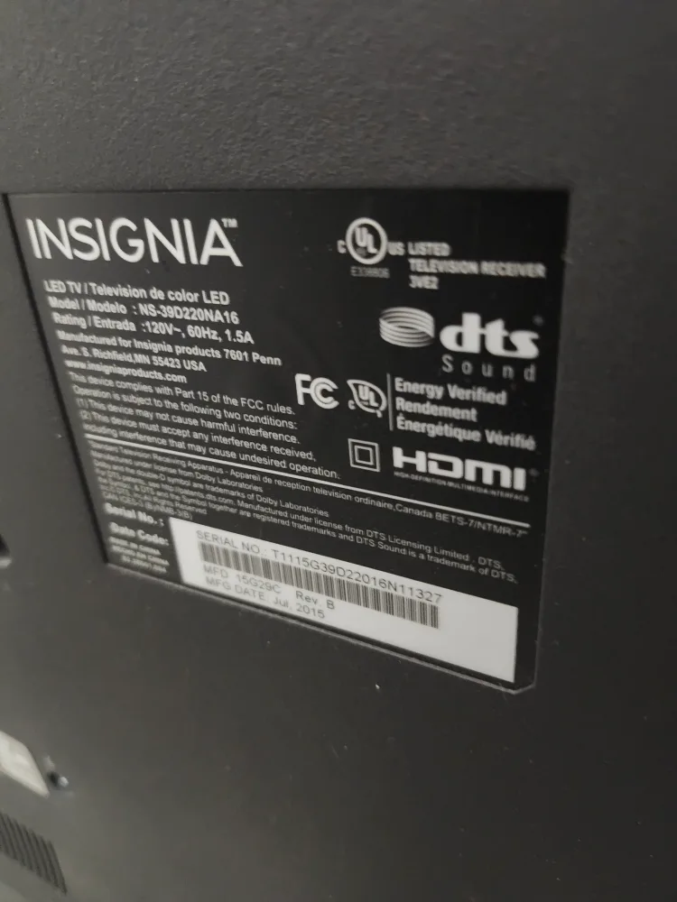 Insignia tv no power on image indicator(3)