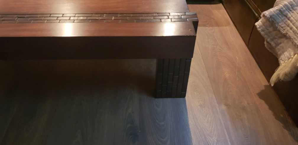 Dark Wood End Table and Coffee Table Set - photo 3