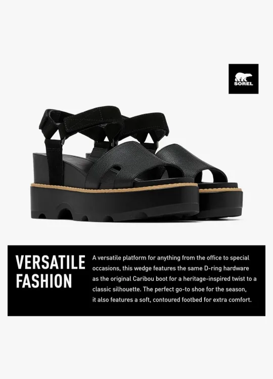 Sorel Women's Joanie lV Ankle Strap Wedge Sandals, Size 6.5 image indicator(2)