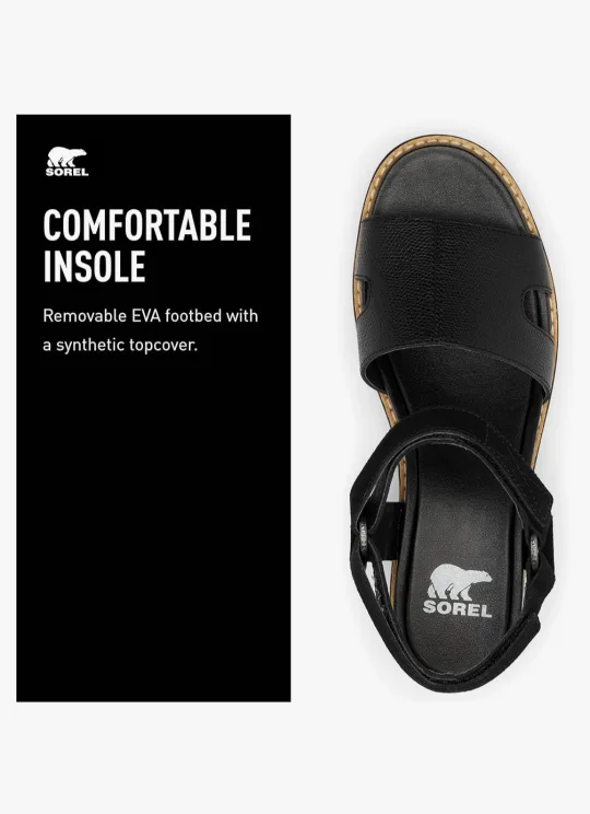 Sorel Women's Joanie lV Ankle Strap Wedge Sandals, Size 6.5 image indicator(4)