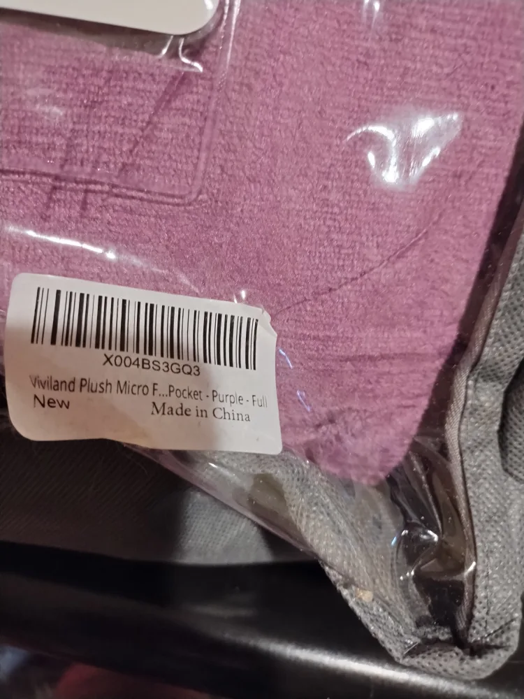 New! Full Size Purple Plush Fleece Sheet Set full/double image indicator(3)