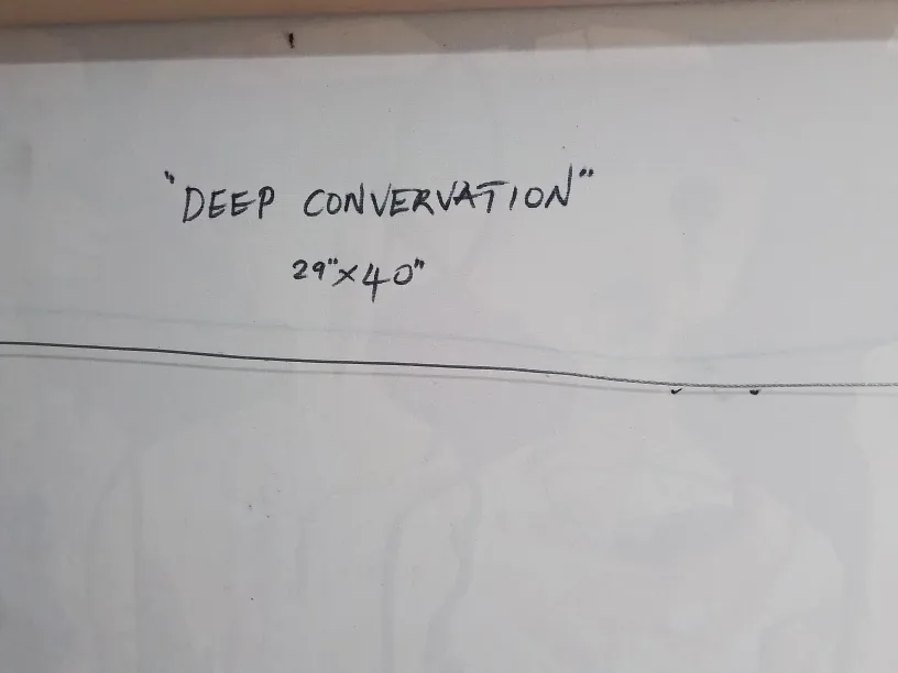 Original Abstract Canvas Painting - Aliens image indicator(9)