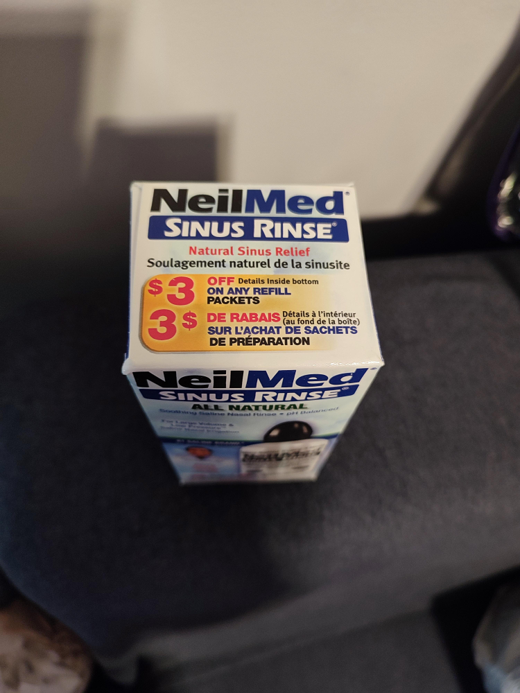 NeilMed Natural Saline Sinus Rinse - New Unopened Box - photo 2