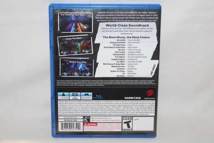 2015 Playstation Rockband 4 Game image indicator(2)