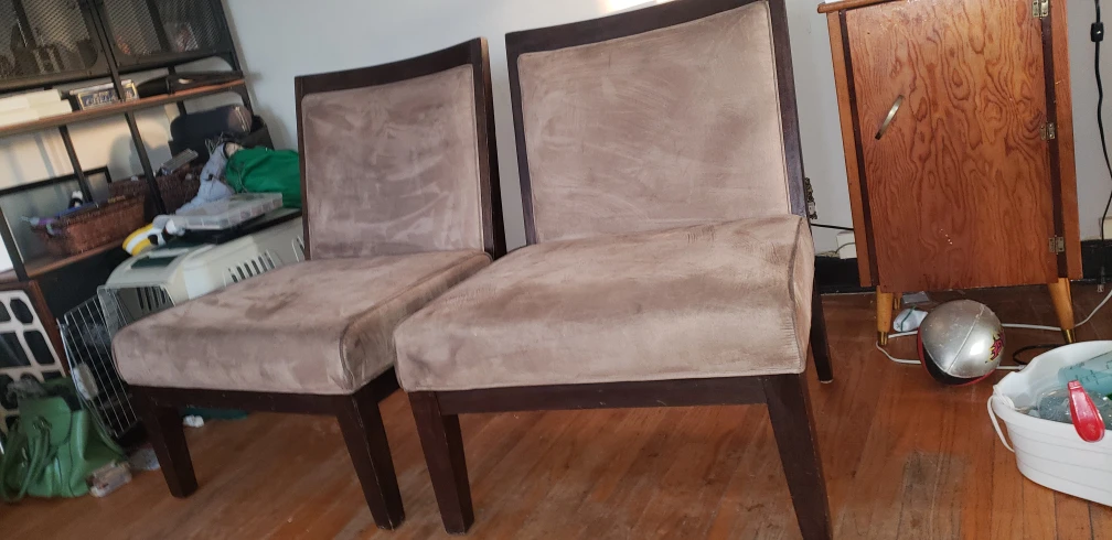 set of upholstered chairs - photo 3