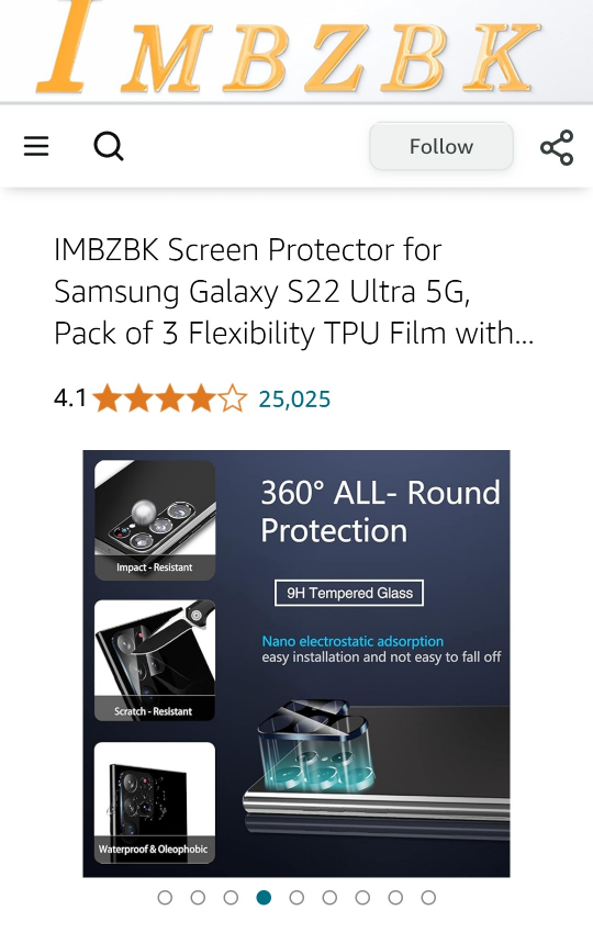 3 Pack Samsung Galaxy S24 Ultra Screen Protectors - photo 3