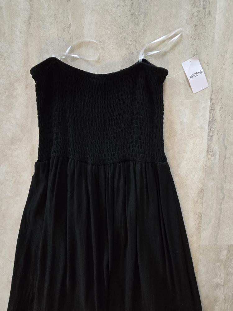 New Black Maxi Dress with Lace Detail - photo 2