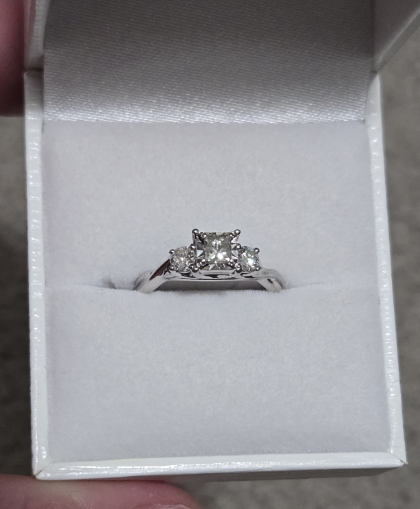 Three-Stone Diamond Ring - photo 3
