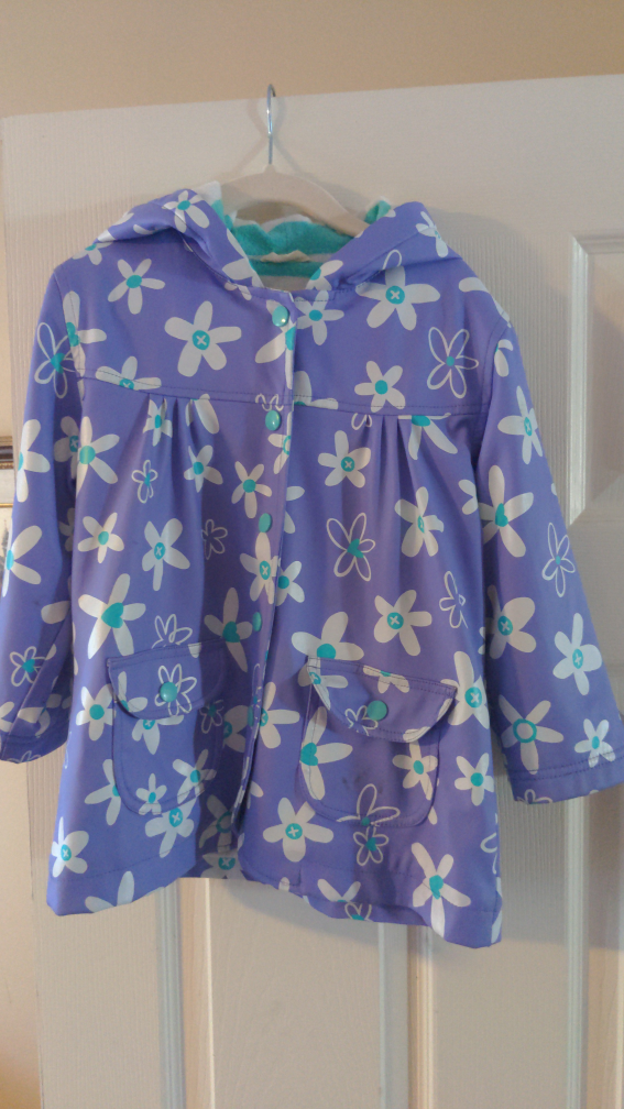 Hatley fleece-lined rain coat, 3T