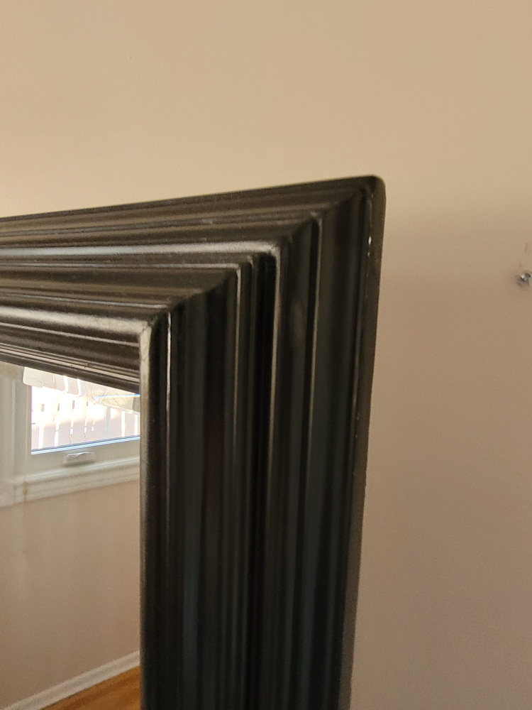 Large Black Framed Mirror - photo 2