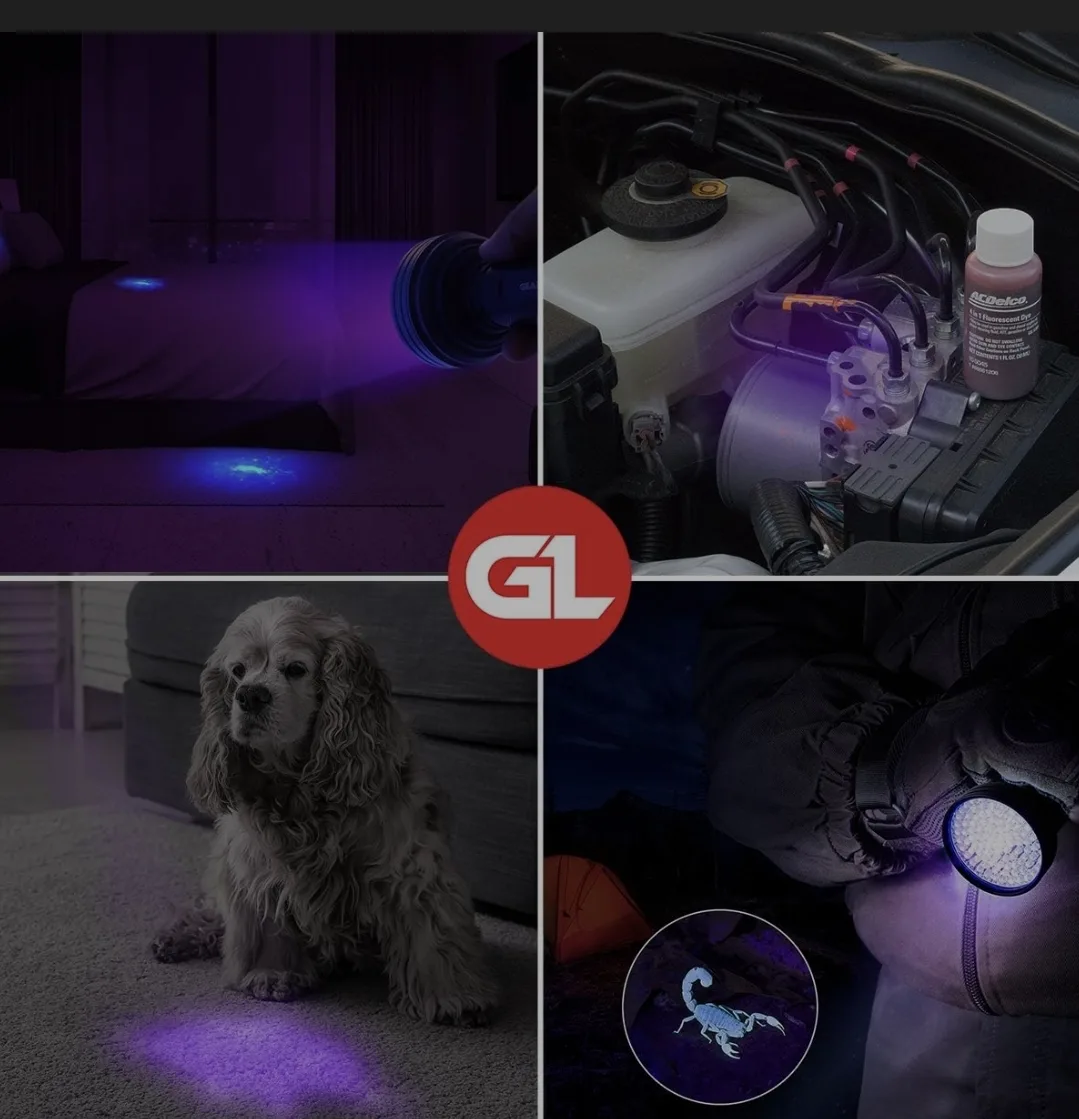 Ultraviolet 100 LED Flashlight image indicator(3)