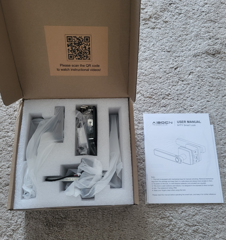 Bluetooth fingerprint door lock (New in box) - photo 2