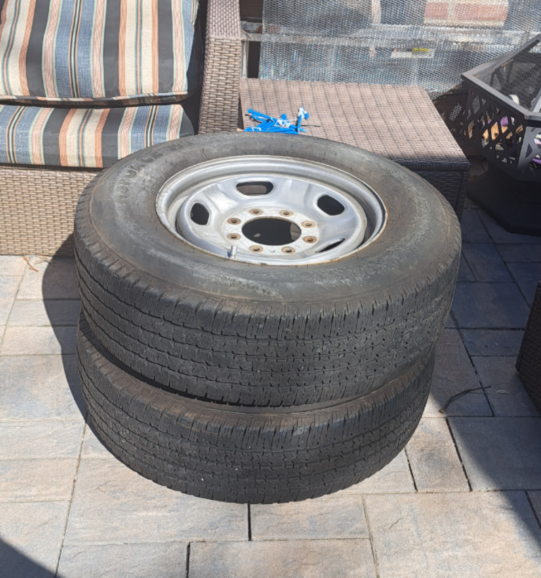 Used Truck Tires and Rims - Set of Four - photo 2