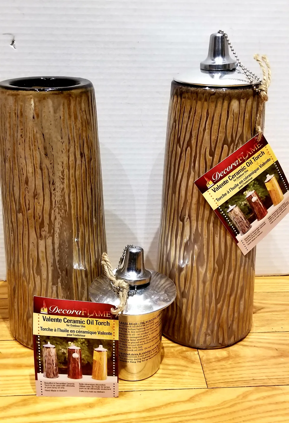 DecorFlame Valente Ceramic Oil Torches (Set of 2) image indicator(7)