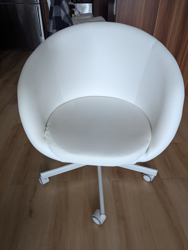 White Ikea Rolling Desk Chair