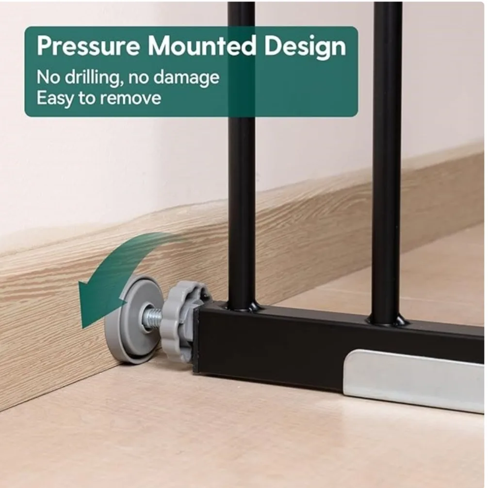 Bobellio Black Metal Baby Safety Gate image indicator(4)