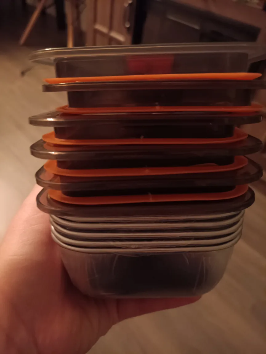 6 Pack Stainless Steel Food Containers with Lids image indicator(3)