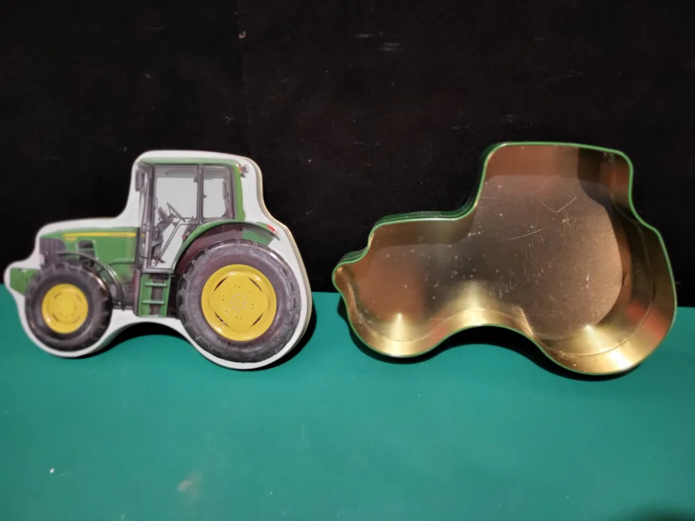 John Deere Tractor Shaped Tin image indicator(2)