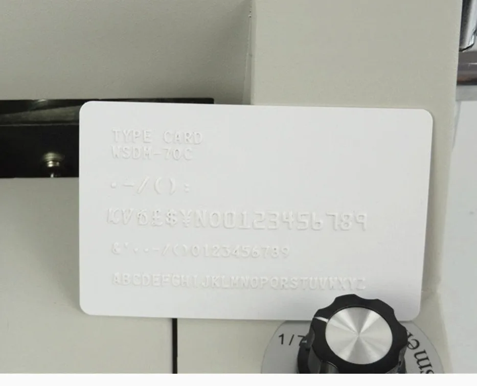 Manual Plastic Card Numbering Machine image indicator(5)