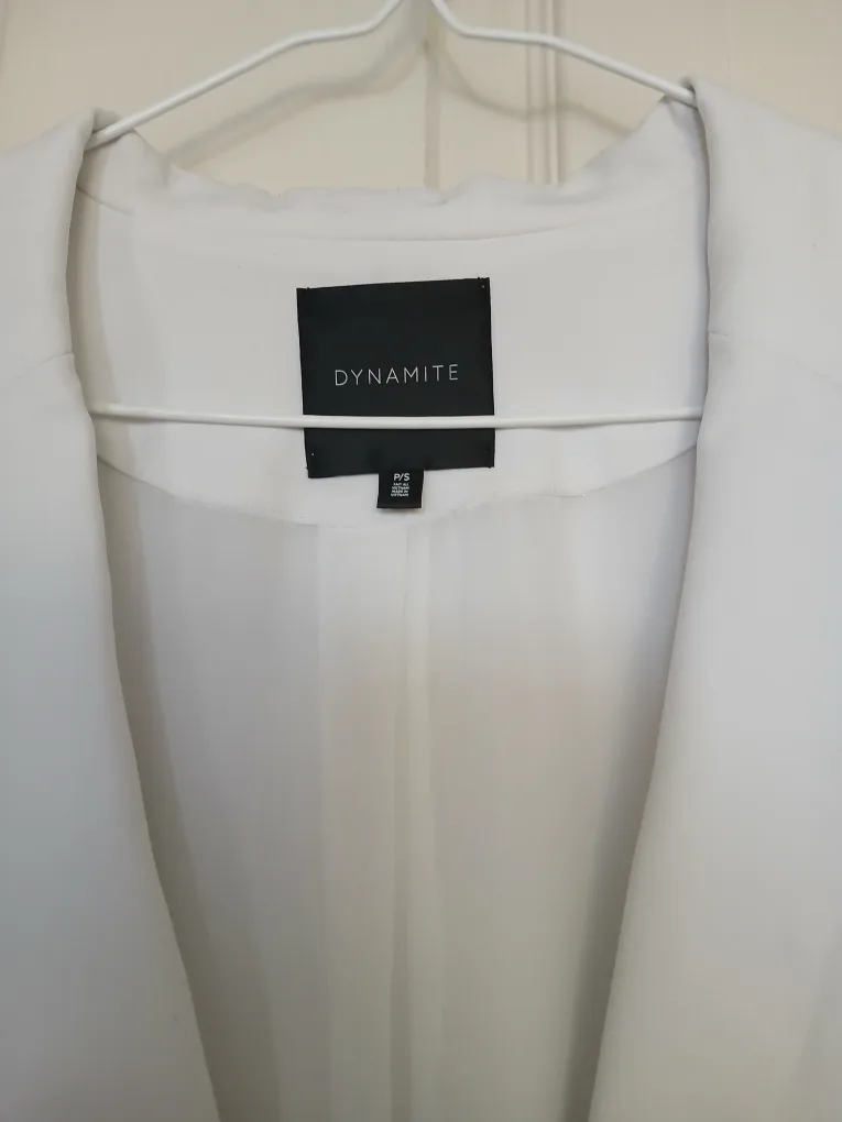 Dynamite White Blazer Size Small (S) image indicator(3)