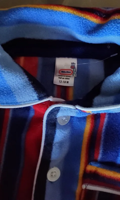 New Little Tikes Fleece Pajamas - Size 12-18 Months image indicator(2)