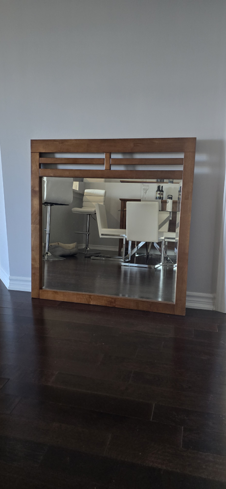 Wooden dresser with mirror - photo 5