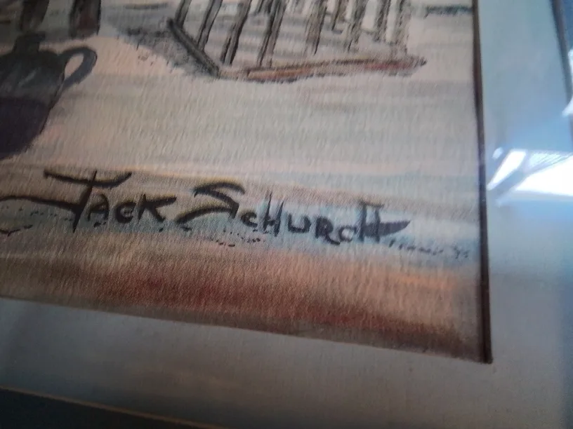 Framed Jack Schurch Original Artwork image indicator(5)