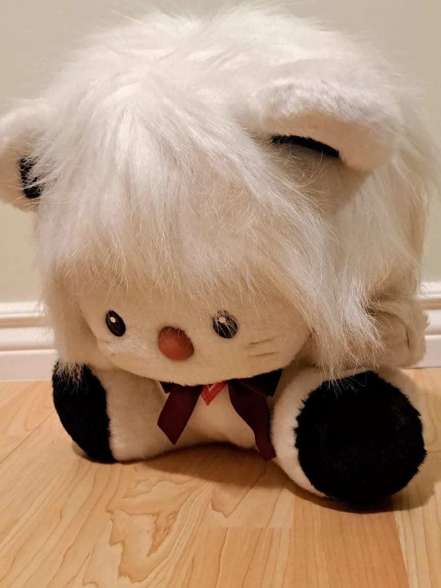 Vintage Applause White Lion Plush Toy 12" image indicator(4)