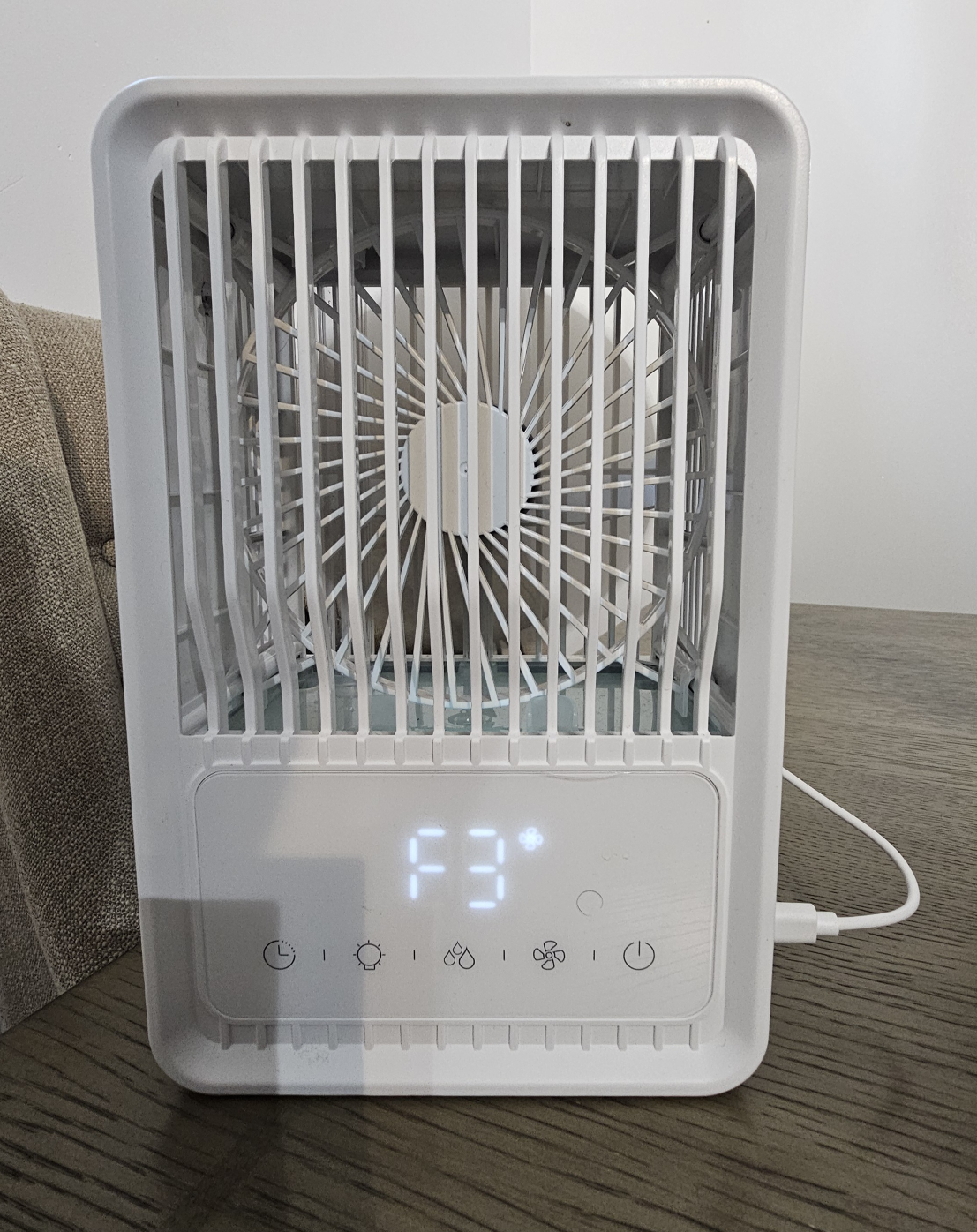 Portable Air Cooler Fan with LED Light