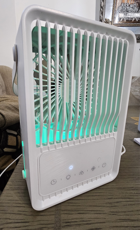 Portable Air Cooler Fan with LED Light - photo 3