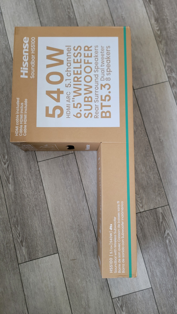 Hisense HS5100 5.1 Channel 540W Soundbar with Wireless Subwoofer - photo 2