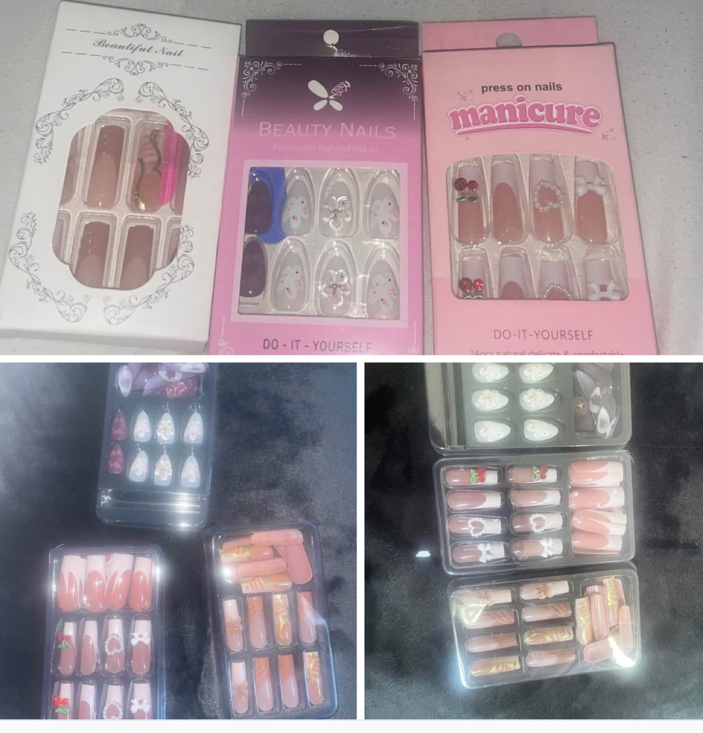 Press-on Nails - Various Styles and Designs