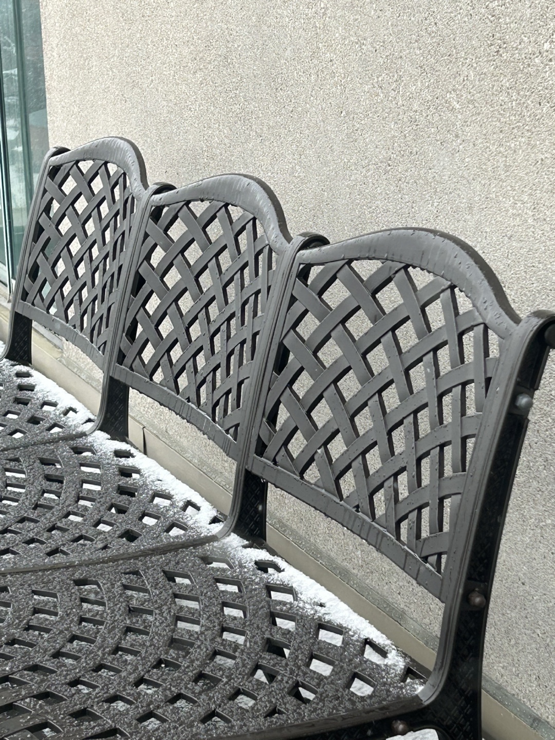 3 Seater Wrought Iron Outdoor Bench - photo 4
