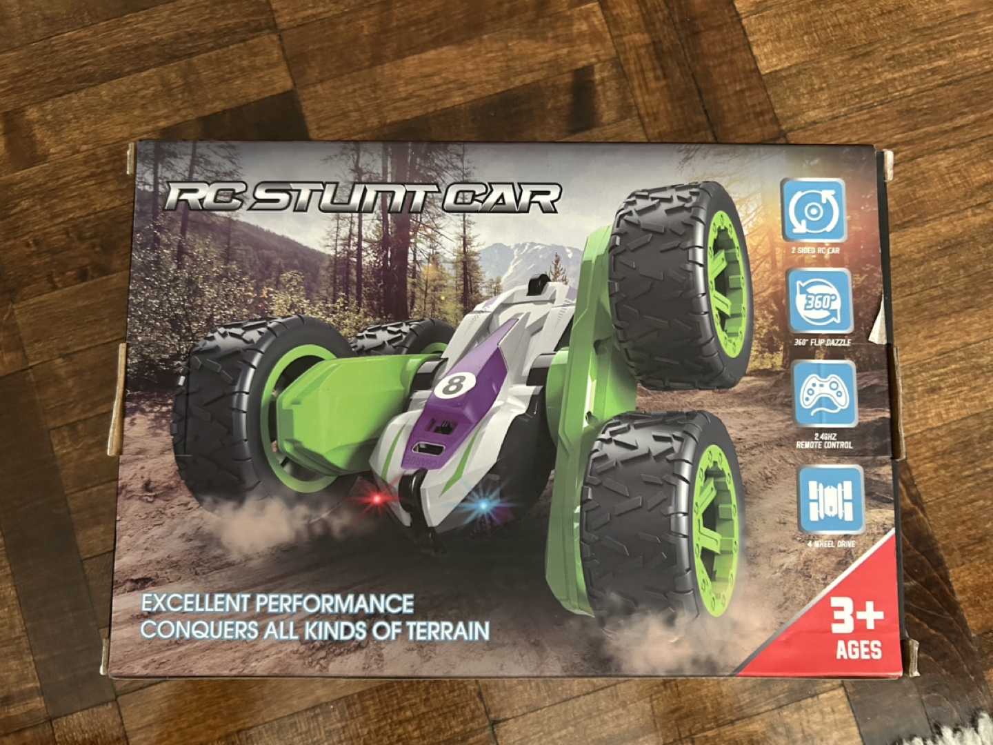 RC Stunt Car Toy - 3+ years