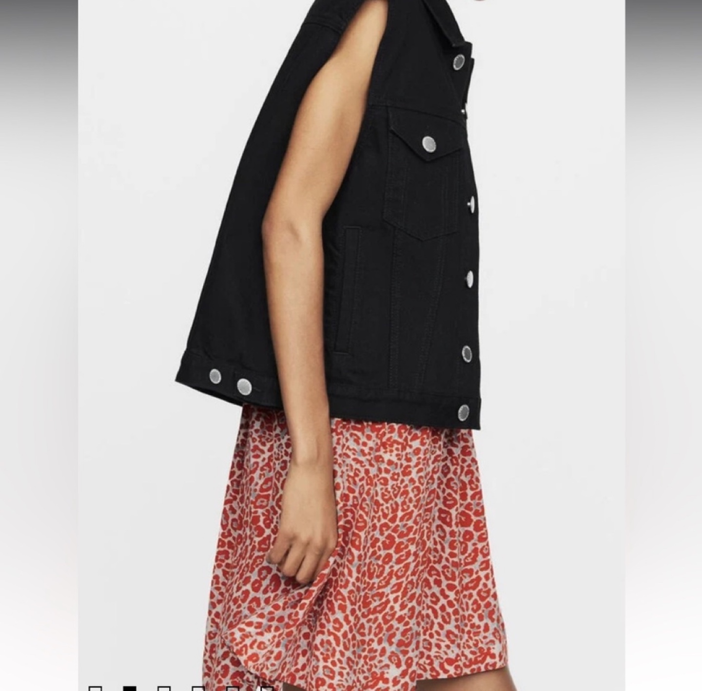 Maje Denim black Vest  (NWOT) - photo 3