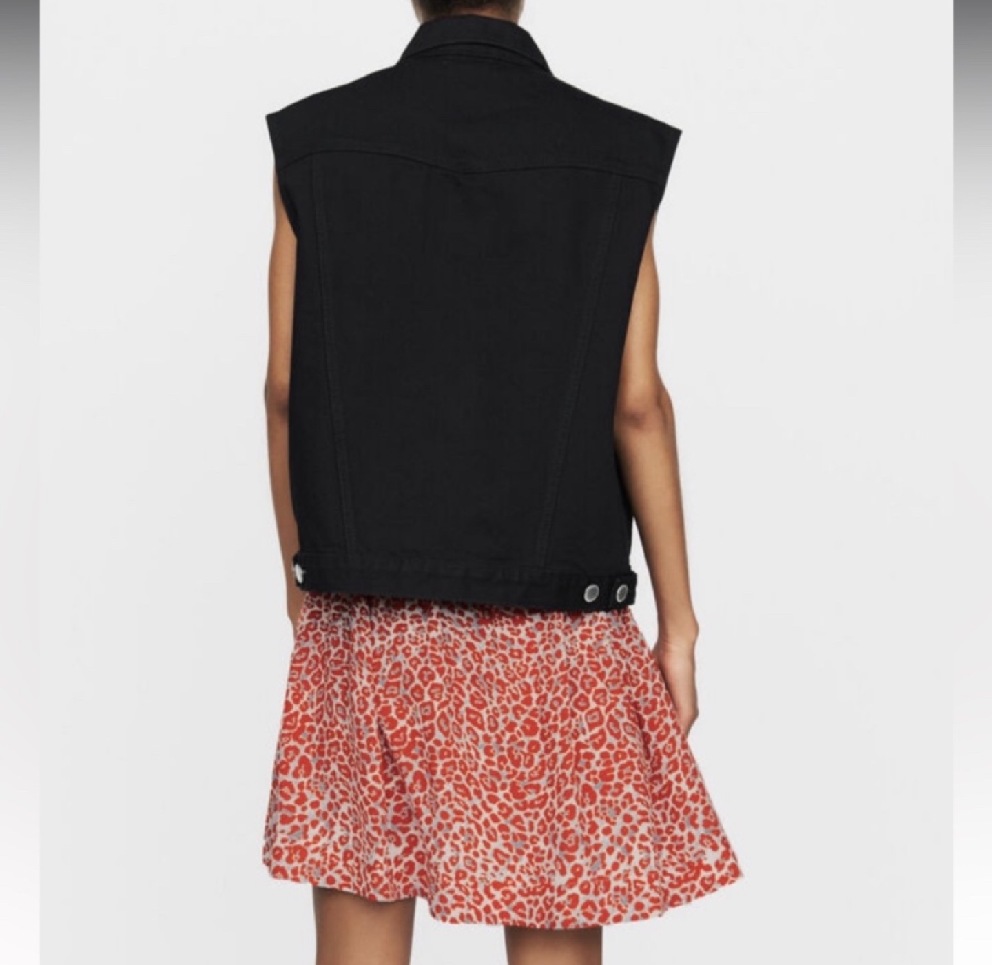 Maje Denim black Vest  (NWOT) - photo 4