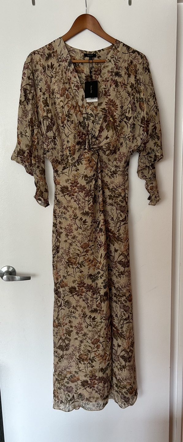Massimo Dutti Floral Midi Dress BNWT